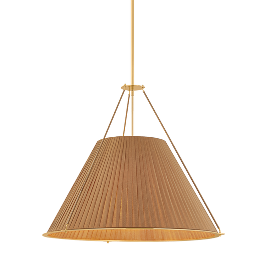Hudson Valley Sunside 5-Light Chandelier Aged Brass