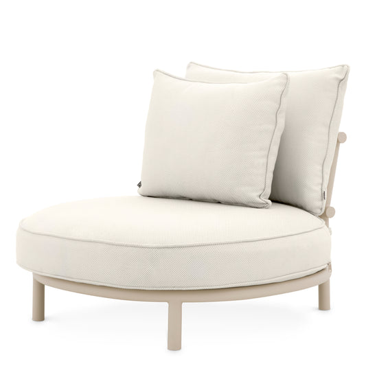 Eichholtz Laguno Outdoor Chair, Sand, Lewis Off-white/grey (116077)