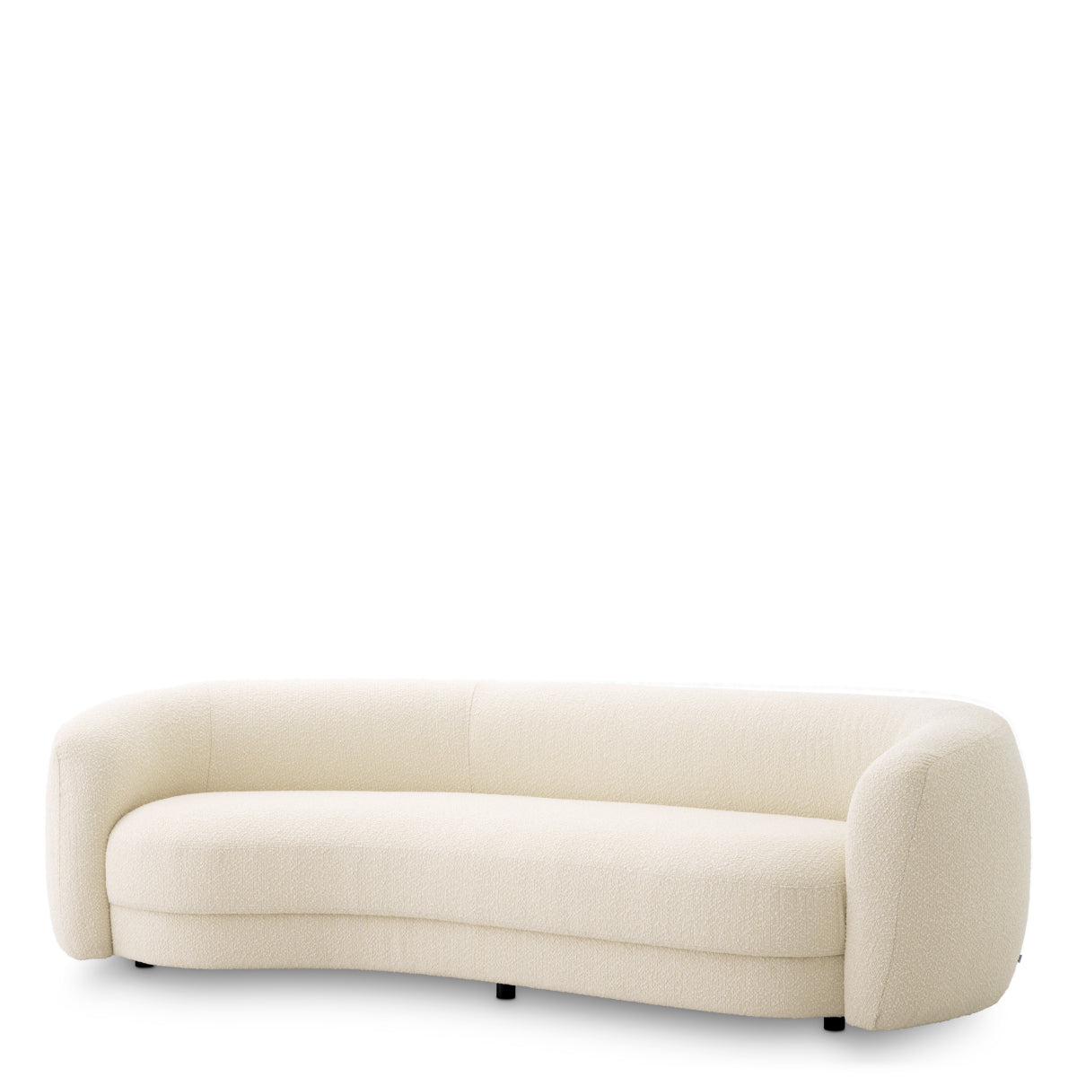 Eichholtz Blaine Sofa, Bouclé Ivory, Black Feet (A116405)