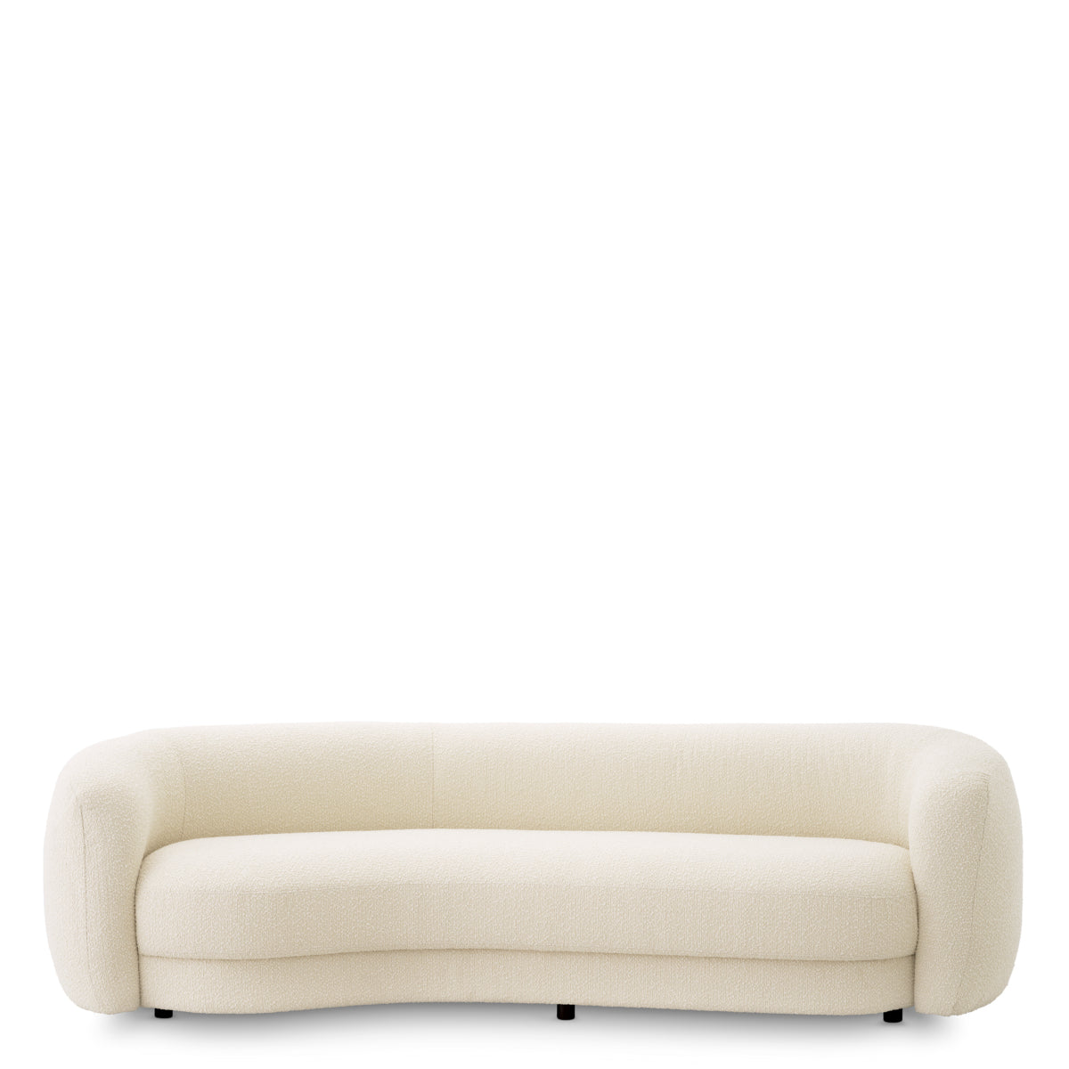 Eichholtz Blaine Sofa, Bouclé Ivory, Black Feet (A116405)