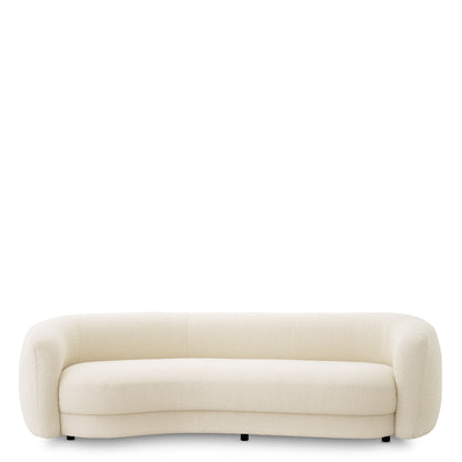 Eichholtz Blaine Sofa, Bouclé Ivory, Black Feet (A116405)