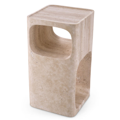 Eichholtz Adler Side Table, Travertine (116509)
