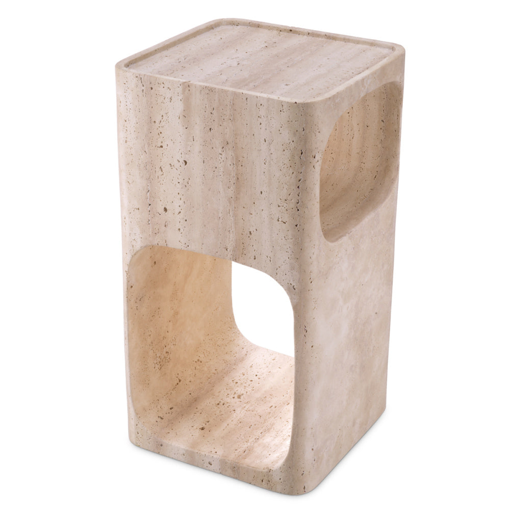 Eichholtz Adler Side Table, Travertine (116509)