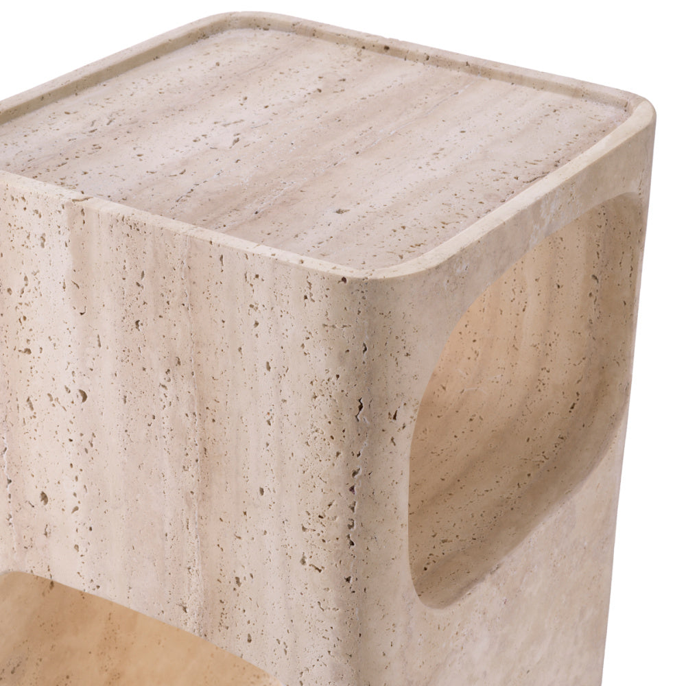 Eichholtz Adler Side Table, Travertine (116509)