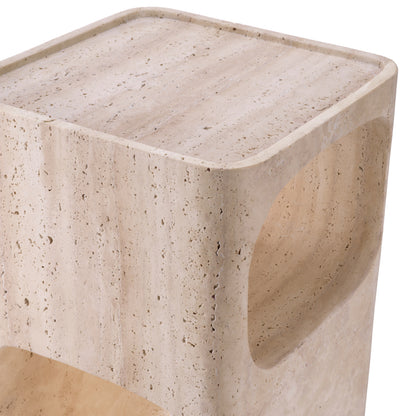 Eichholtz Adler Side Table, Travertine (116509)