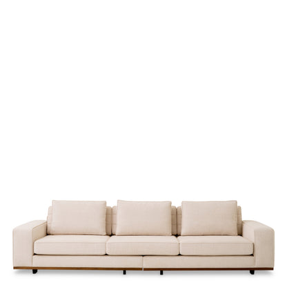 Eichholtz Aurora Sofa, Large, Nuoro Beige, Brown Base (116736)