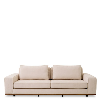 Eichholtz Aurora Sofa, Small, Nuoro Beige, Brown Base (116737)