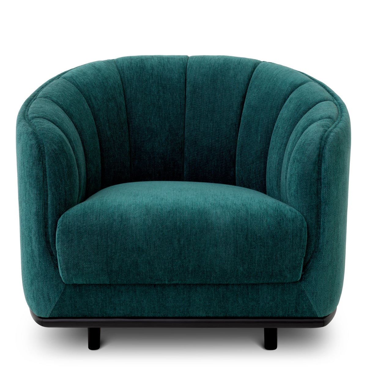 Eichholtz Agostino Chair, Pavilion Sea Green, Black Base (116740)
