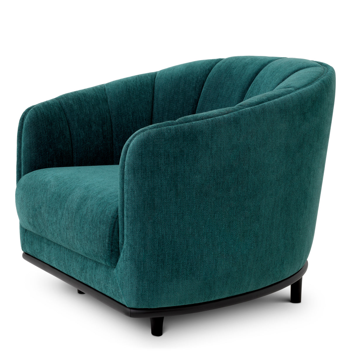 Eichholtz Agostino Chair, Pavilion Sea Green, Black Base (116740)