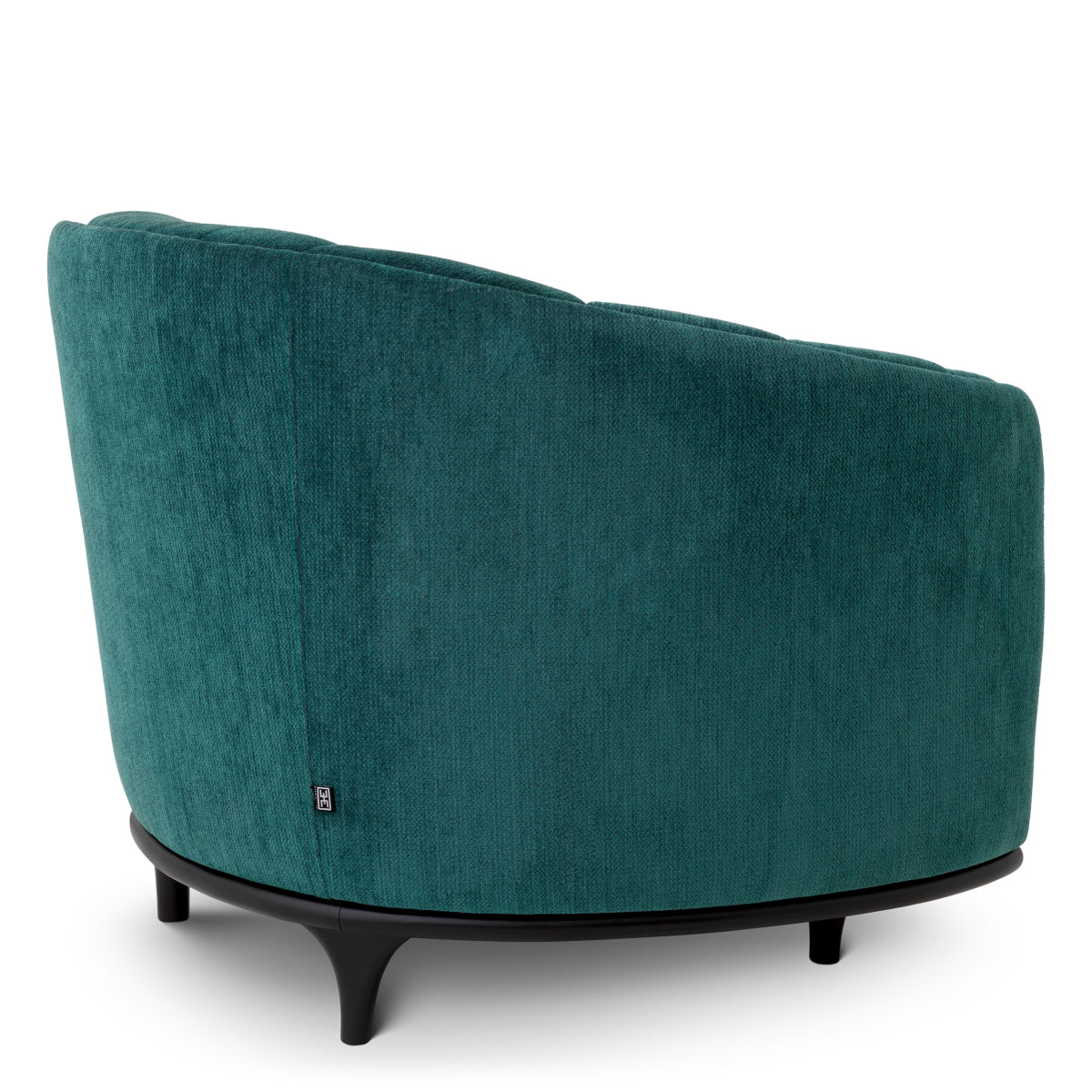 Eichholtz Agostino Chair, Pavilion Sea Green, Black Base (116740)