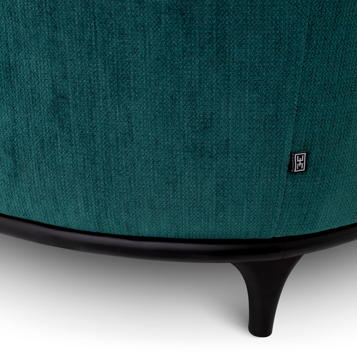 Eichholtz Agostino Chair, Pavilion Sea Green, Black Base (116740)