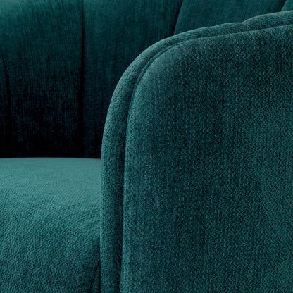 Eichholtz Agostino Chair, Pavilion Sea Green, Black Base (116740)