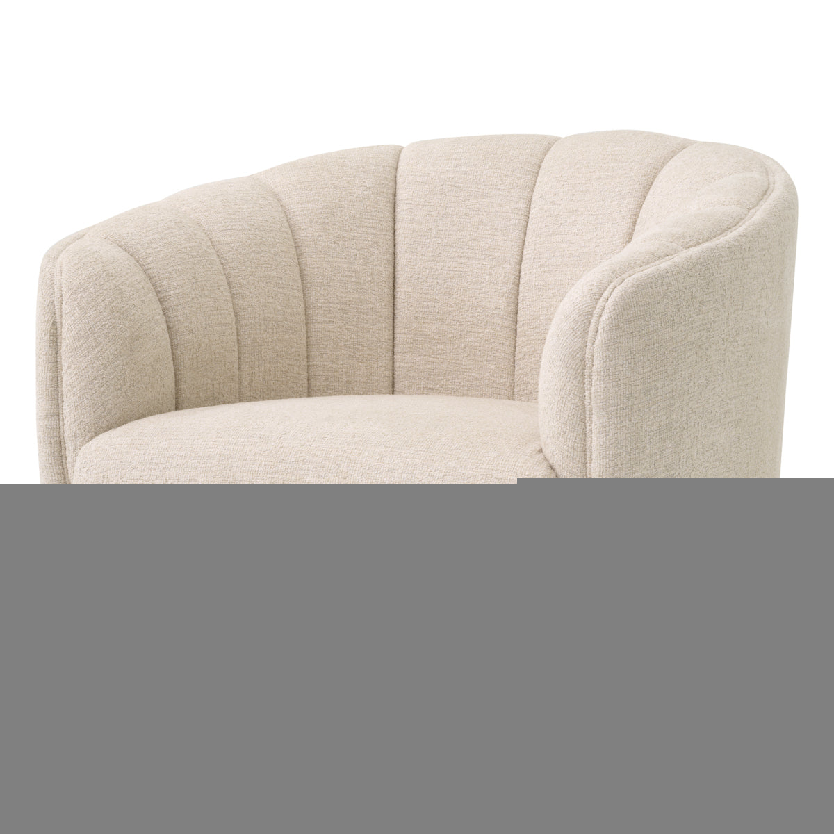 Eichholtz Agostino Chair, Nuoro Beige, Black Base (117147)