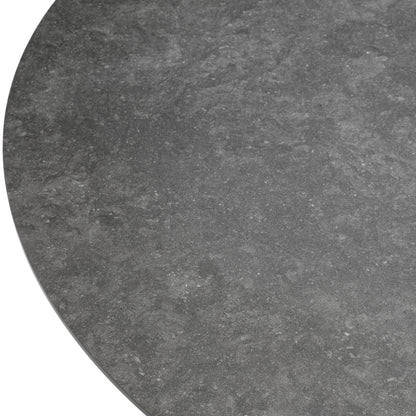 Eichholtz Volterra Round Outdoor Dining Table, Bronze, Ceramic Marble-look Top (117743)