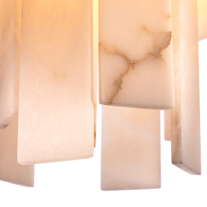 Eichholtz Acevedo Chandelier, Alabaster, Antique Brass (117812UL)