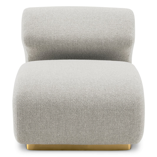 Eichholtz Sansome Chair, Rêve Grey, Brushed Brass Base (A118030)