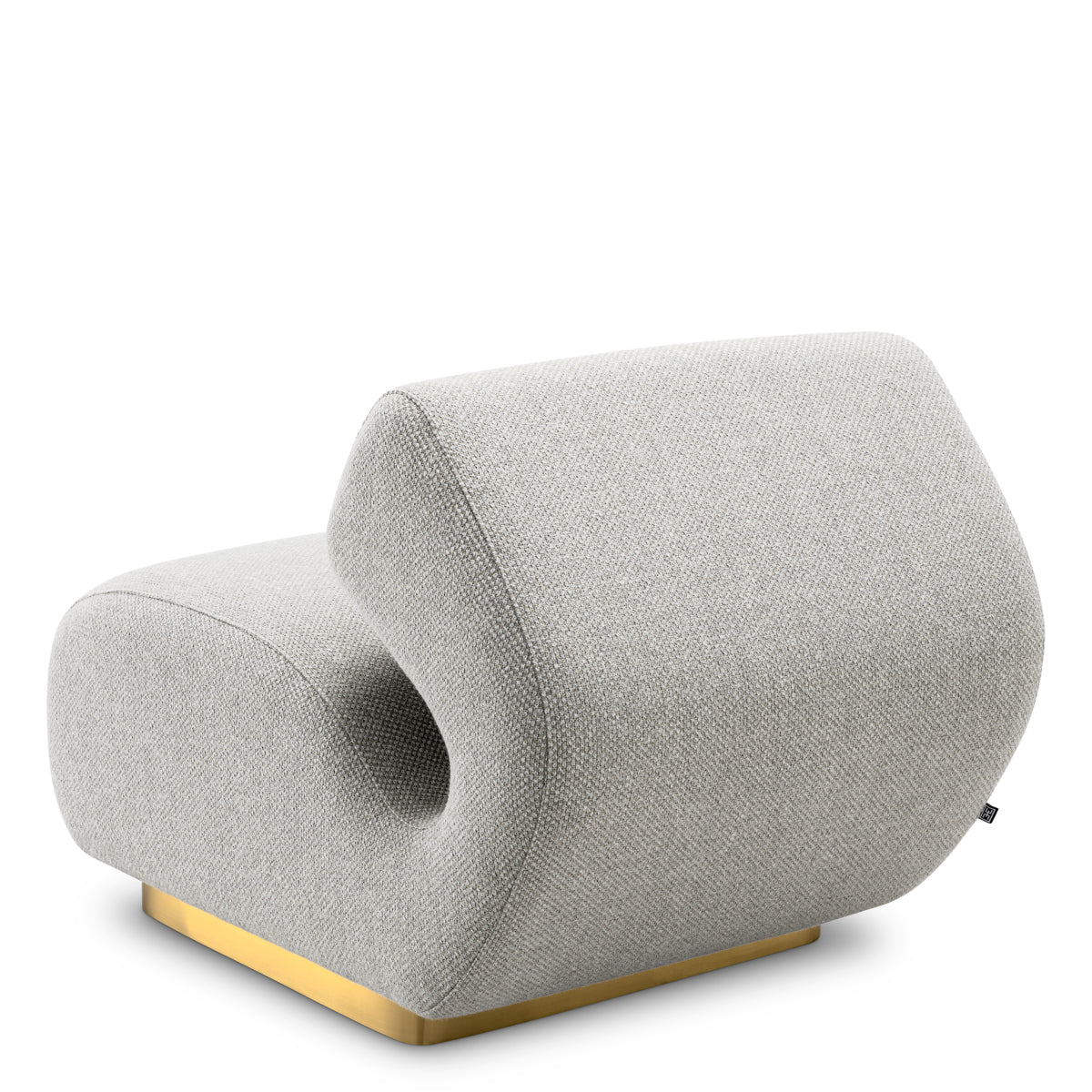 Eichholtz Sansome Chair, Rêve Grey, Brushed Brass Base (A118030)