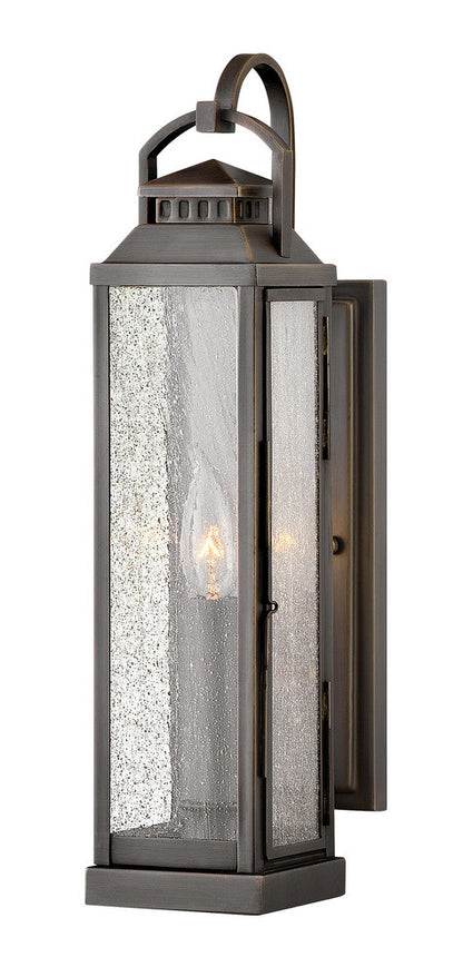 Hinkley Revere Outdoor Wall Mount Lantern Blackened Brass