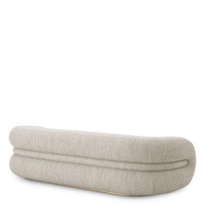 Eichholtz Cosenza Sofa, Splendor Light Grey, Brushed Brass Base (A118207)