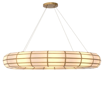 Eichholtz Ronco Chandelier, Antique Brass, Handmade Glass (118250UL)