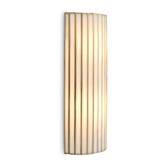 Eichholtz Monari Wall Lamp, Antique Brass, Handmade Glass (118251UL)