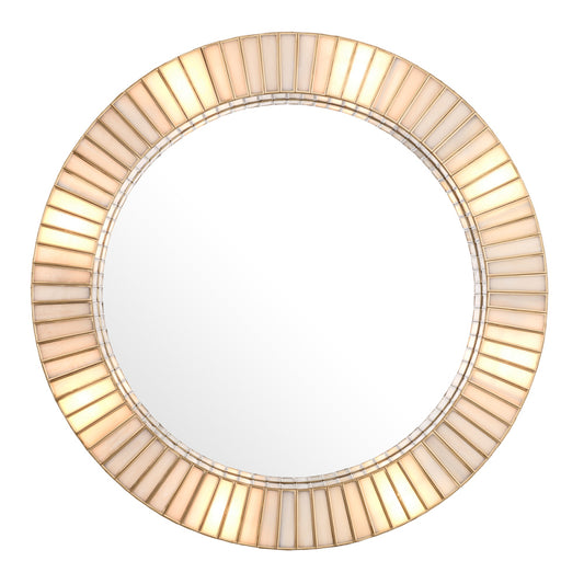 Eichholtz Monari Mirror, Antique Brass, Handmade Glass (118253UL)