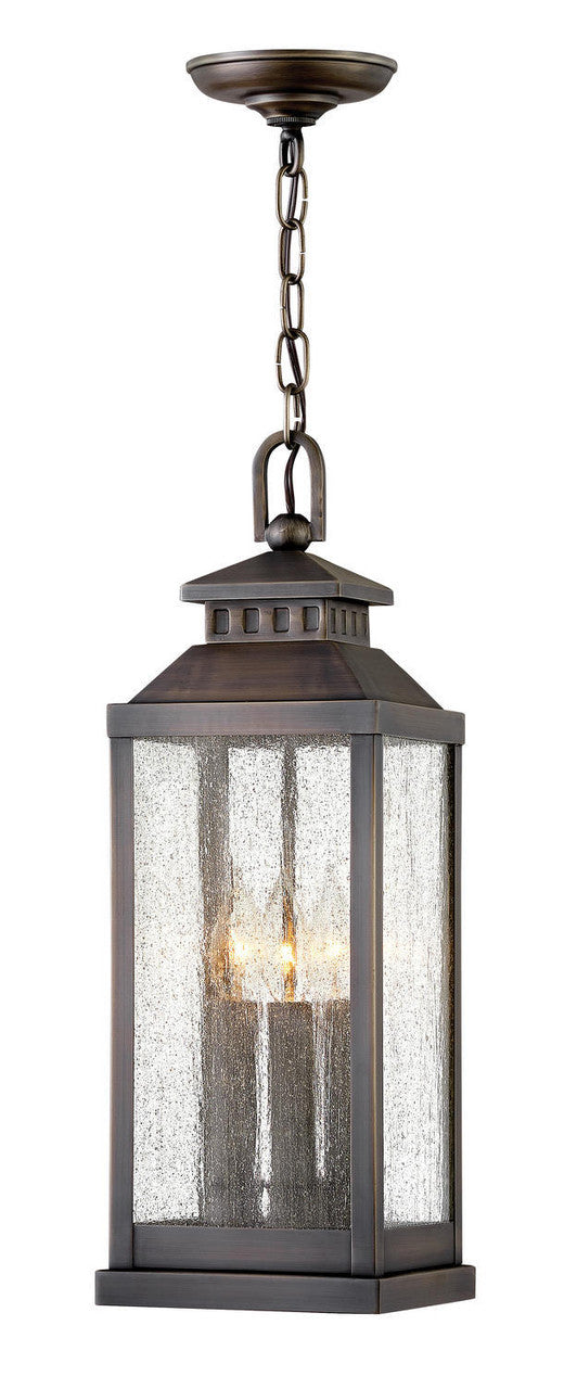 Hinkley Revere Outdoor Hanging Lantern Blackened Brass