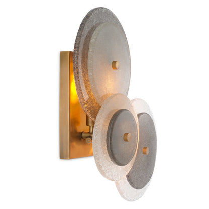 Eichholtz Hyde Wall Lamp, Vintage Brass, Handmade Glass (118360UL)