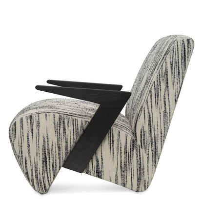 Eichholtz Venosa Chair, Radiance Black And White, Black (A118434)