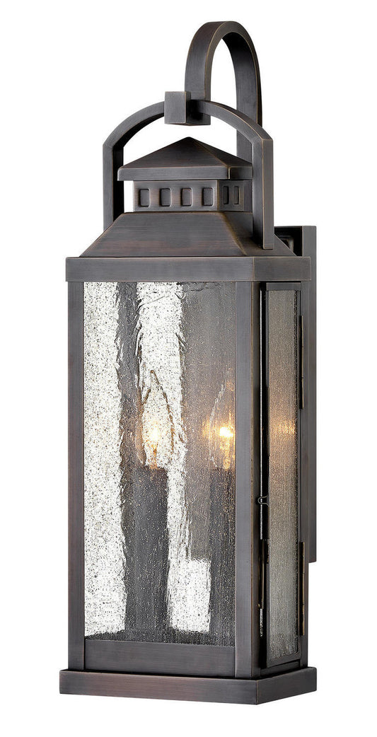 Hinkley Revere Outdoor Wall Mount Lantern Blackened Brass