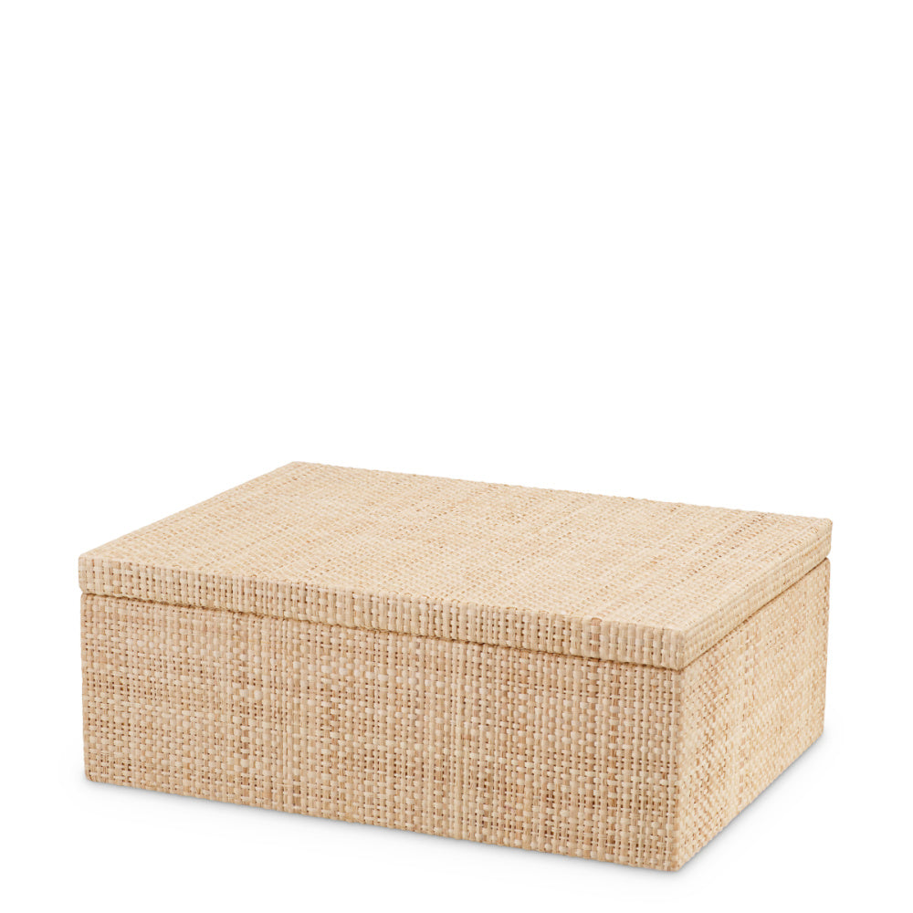 Eichholtz Cadiz Box, Small, Natural Raffia (118589)