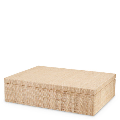 Eichholtz Cadiz Box, Large, Natural Raffia (118590)