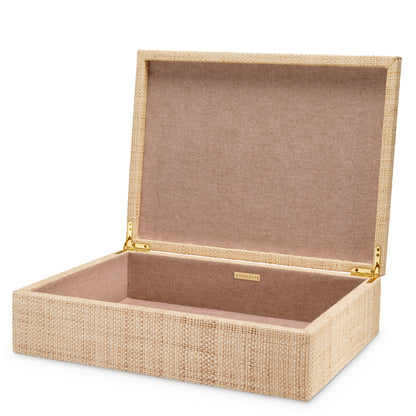 Eichholtz Cadiz Box, Large, Natural Raffia (118590)