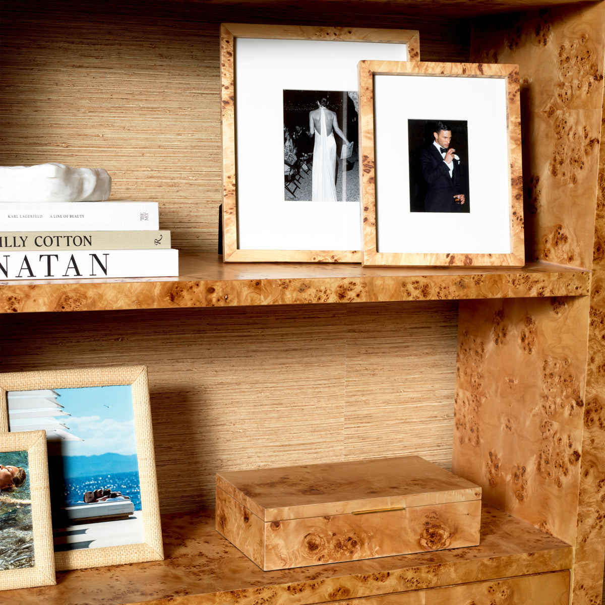 Eichholtz Braga Picture Frame, Natural Mappa Burl Veneer (118603)