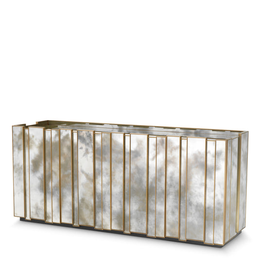 Eichholtz Nottingham Dresser, Brushed Brass, Antique Mirror Glass (118610)