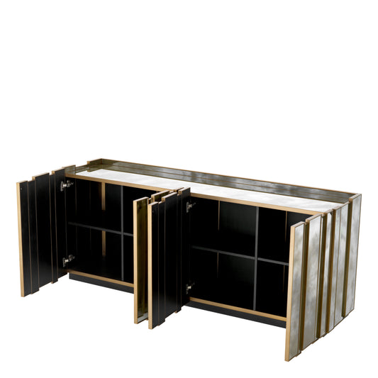 Eichholtz Nottingham Dresser, Brushed Brass, Antique Mirror Glass (118610)