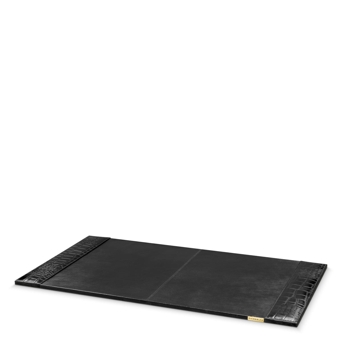Eichholtz Scaleo Desk Blotter, Croco Embossed Black Leather (118619)