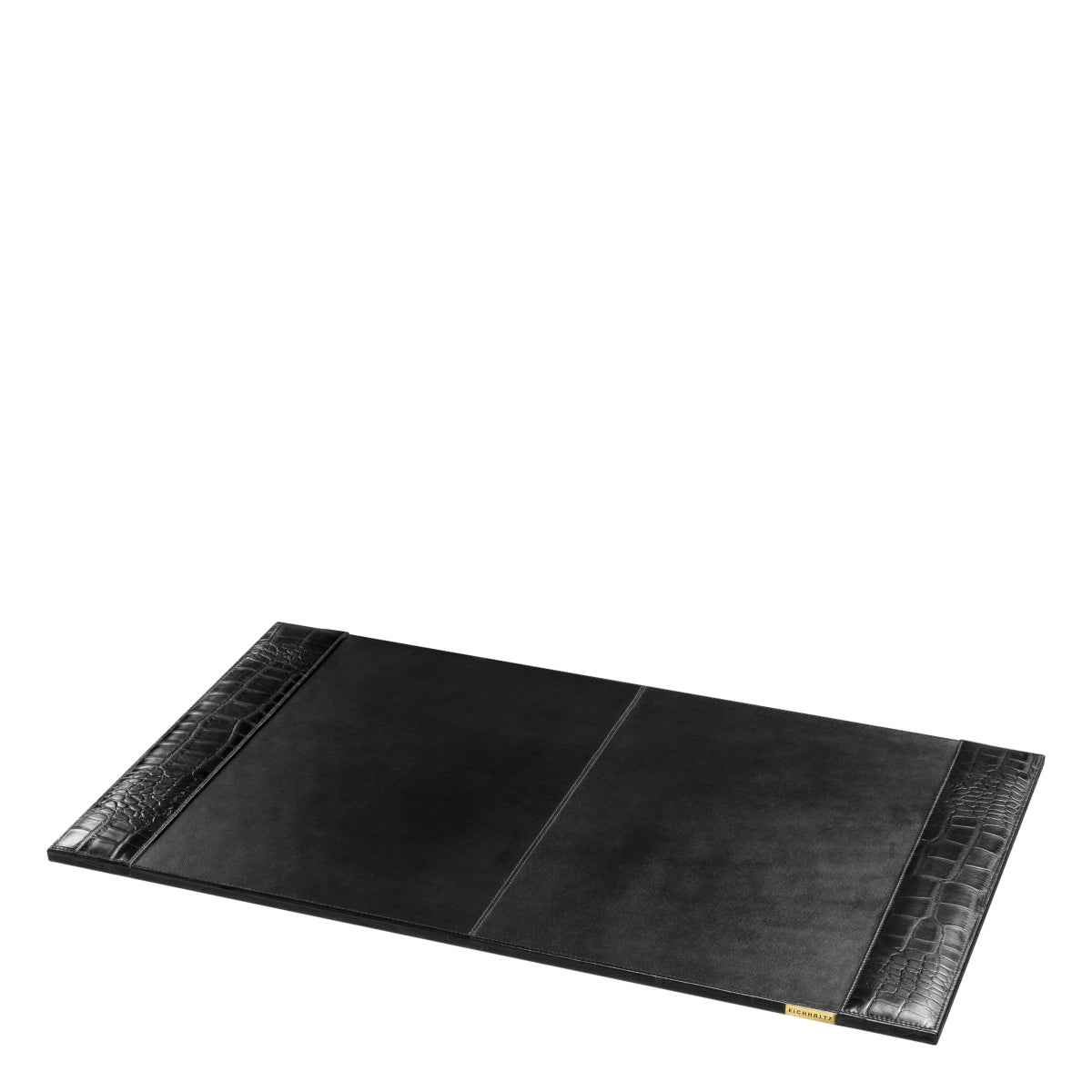 Eichholtz Scaleo Desk Blotter, Croco Embossed Black Leather (118619)
