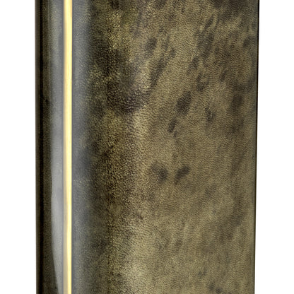 Eichholtz Manuel Side Table, Grey Goat Leather, High Gloss (118648)