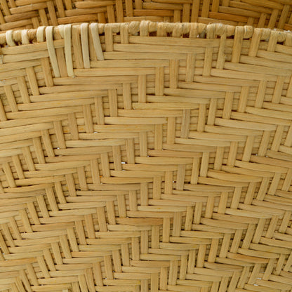 Eichholtz Tavira Chandelier, Natural Rattan, Vintage Brass (118657UL)