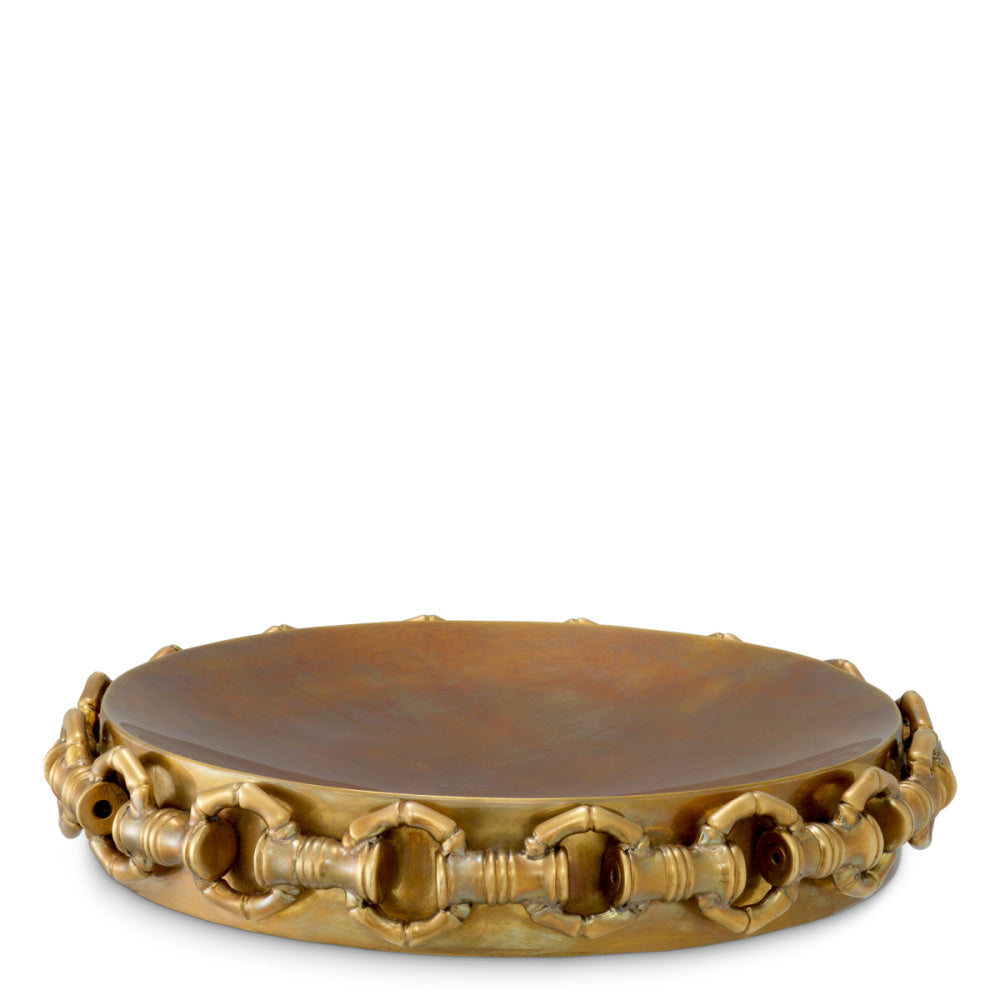 Eichholtz Clementine Bowl, Vintage Brass (118669)