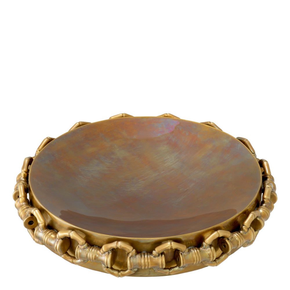Eichholtz Clementine Bowl, Vintage Brass (118669)