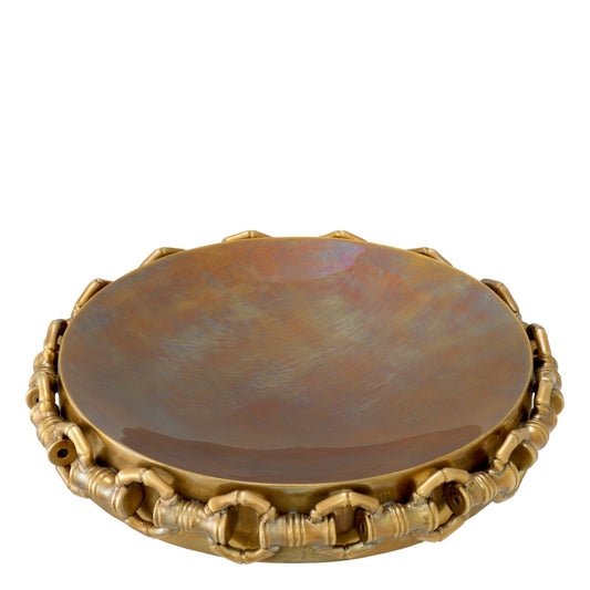 Eichholtz Clementine Bowl, Vintage Brass (118669)