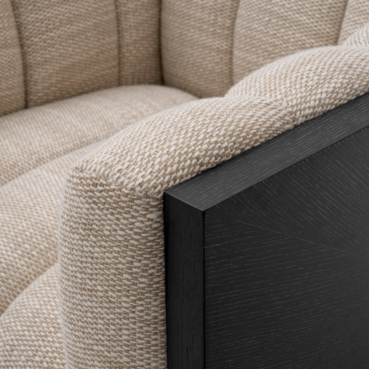 Eichholtz Davide Swivel Chair, Skyward Sand, Oak Veneer Swivel Base (A118681)