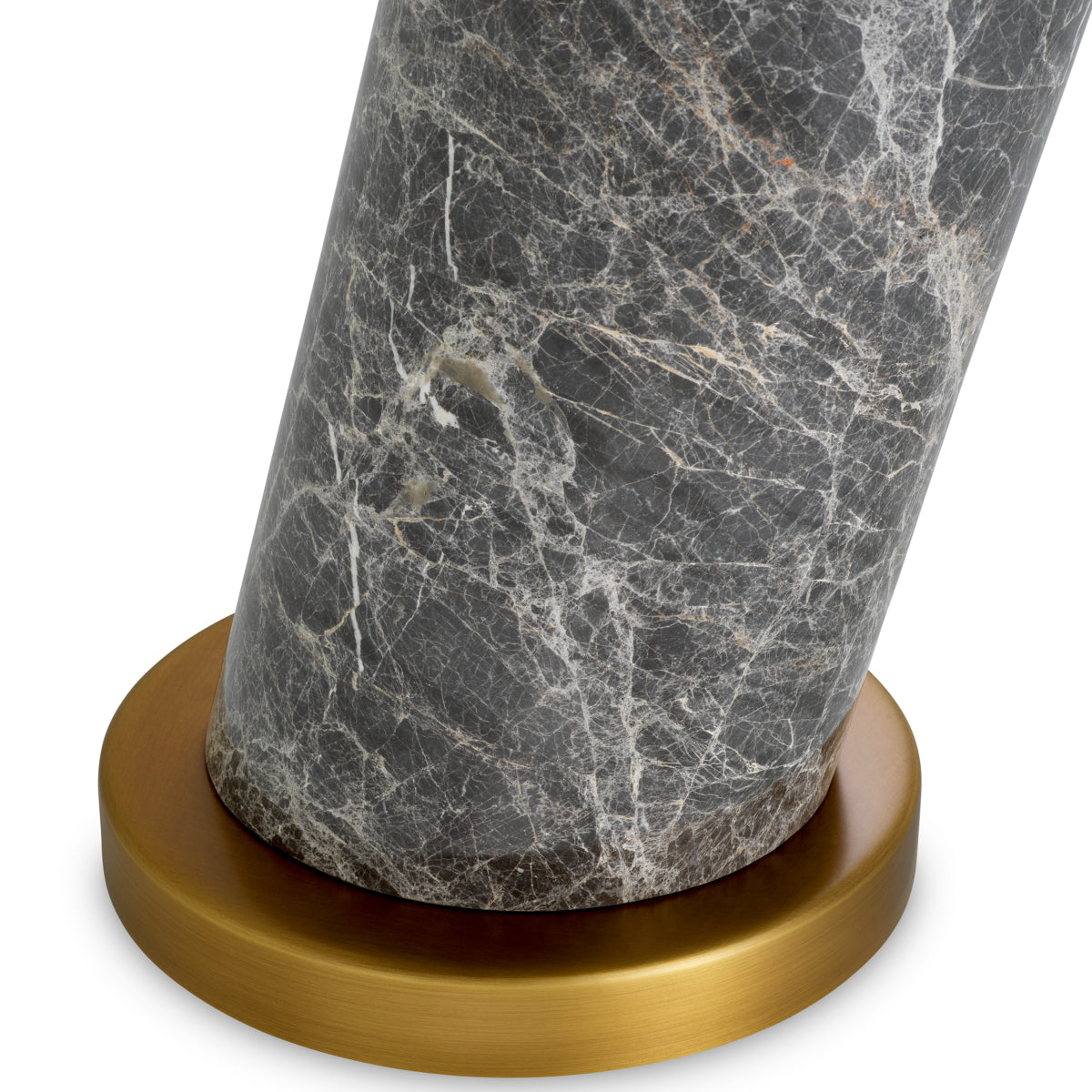 Eichholtz Daniel Table Lamp, Grey Marble, Antique Brass (118829UL)