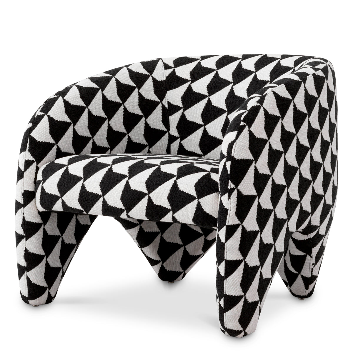 Eichholtz Toledo Chair, Zenith Black And White (A118838)