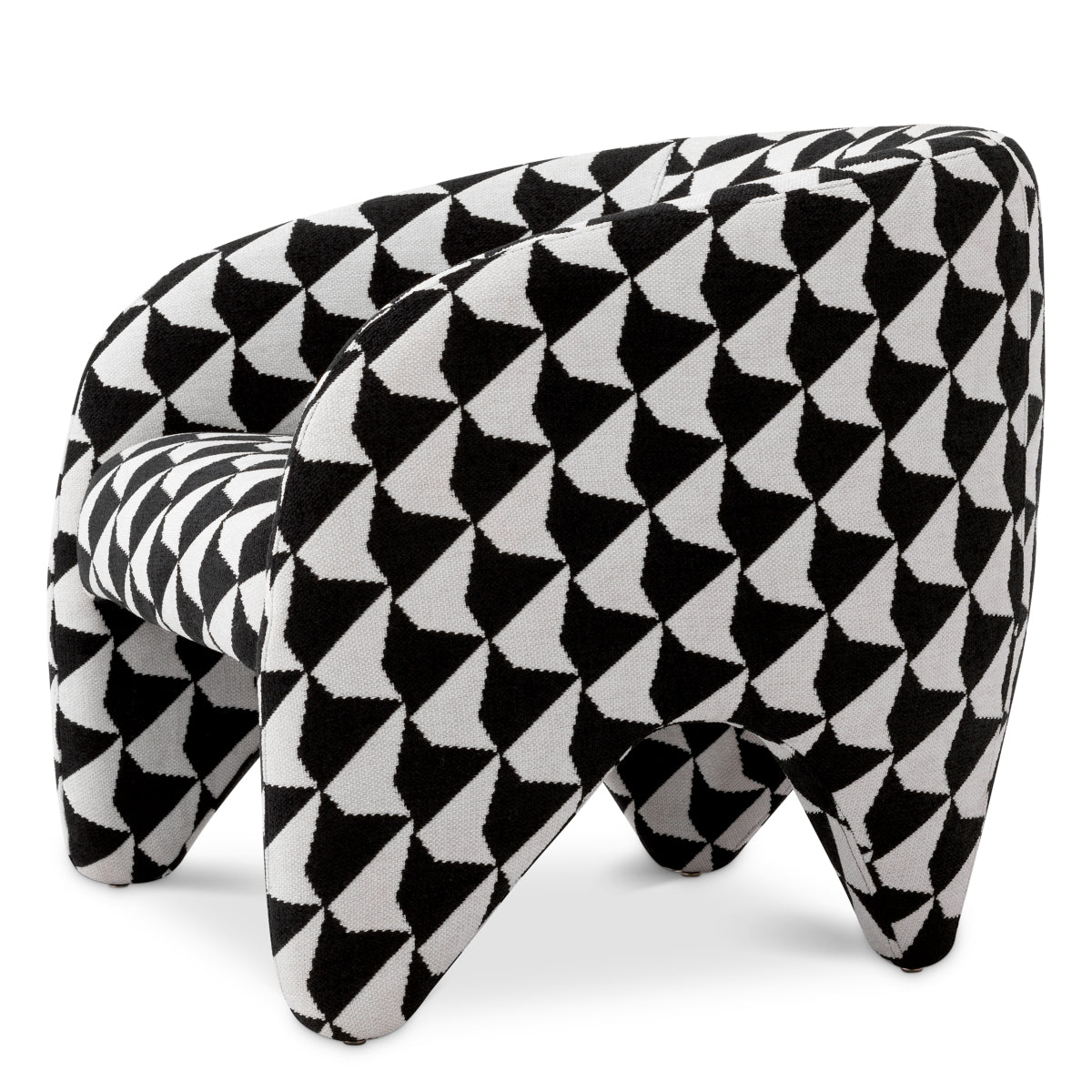 Eichholtz Toledo Chair, Zenith Black And White (A118838)