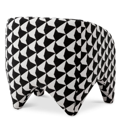 Eichholtz Toledo Chair, Zenith Black And White (A118838)