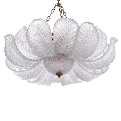 Eichholtz Cabrillo Chandelier, Textured Glass, Antique Brass (118847UL)