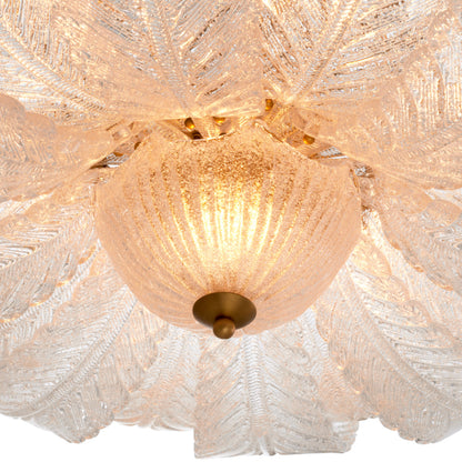 Eichholtz Cabrillo Chandelier, Textured Glass, Antique Brass (118847UL)